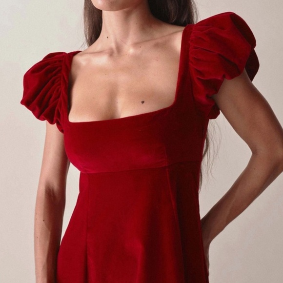 Doen Celestine Rosso Velvet Dress - Picture 2 of 11